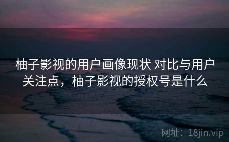 柚子影视的用户画像现状 对比与用户关注点，柚子影视的授权号是什么