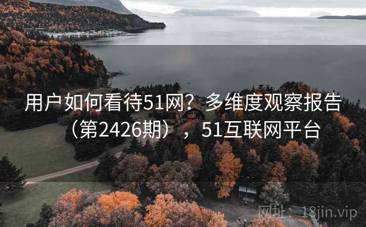 用户如何看待51网？多维度观察报告（第2426期），51互联网平台