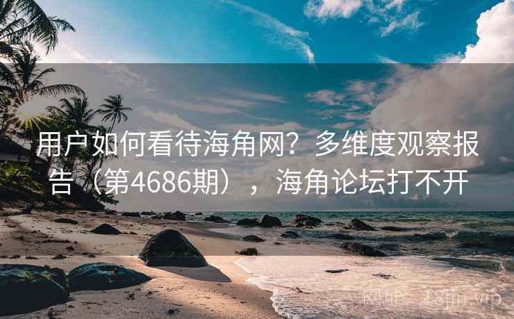 用户如何看待海角网？多维度观察报告（第4686期），海角论坛打不开